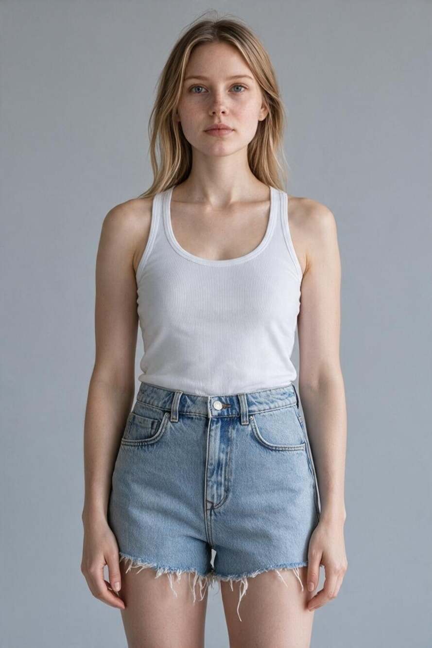 ZARA Cut Off Denim Shorts Size 4 Light Wash Jean Short